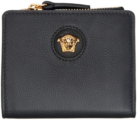 versace black medusa circle wallet|Versace Medusa Leather Bifold Wallet .